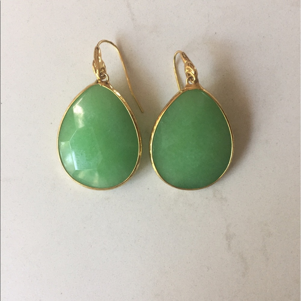 Stella & Dot 'Jade Teardrop' earrings