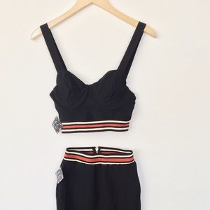 Nasty Gal Crop Top With Pencil Skirt