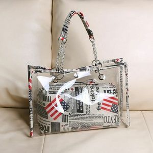 Clear Shoulder Beach Tote