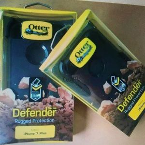Black Otterbox Defender iPhone 7 plus Case
