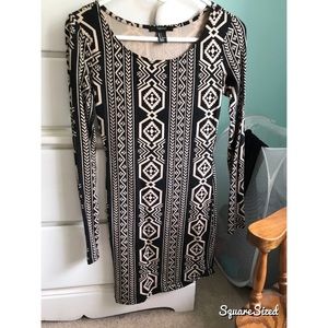 Patterned Forever 21 bodycon dress