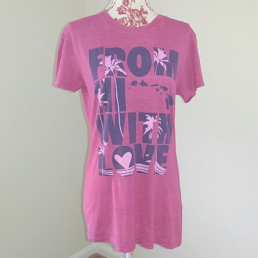 Island Girl Red From Hawaii Tee XL