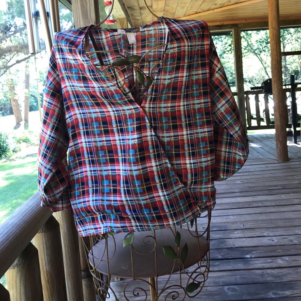 Plaid F21 Blouse