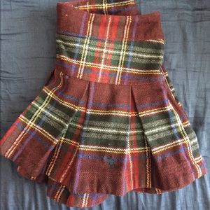 Plaid mini skirt