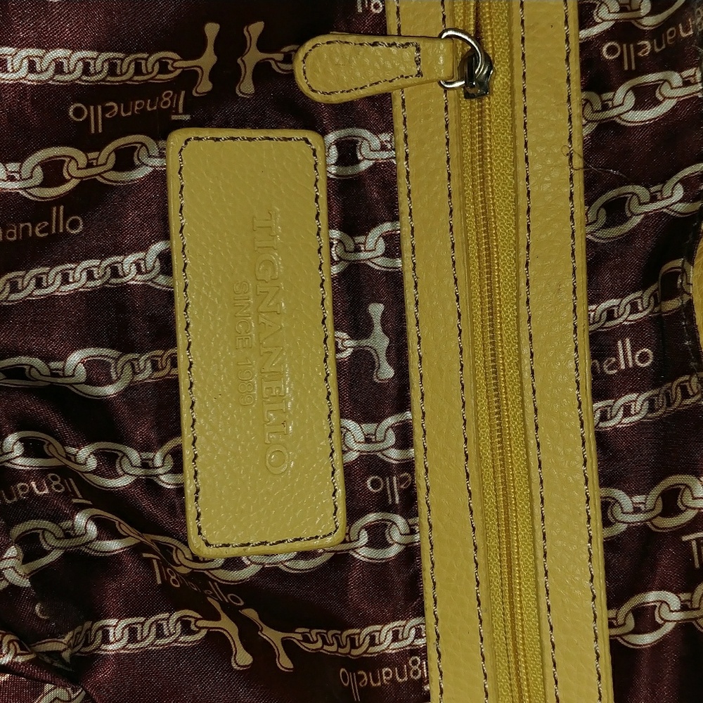 Tignanello Butter yellow leather bag - Picture 4 of 8