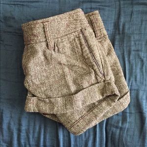 Eggplant color tweed shorts
