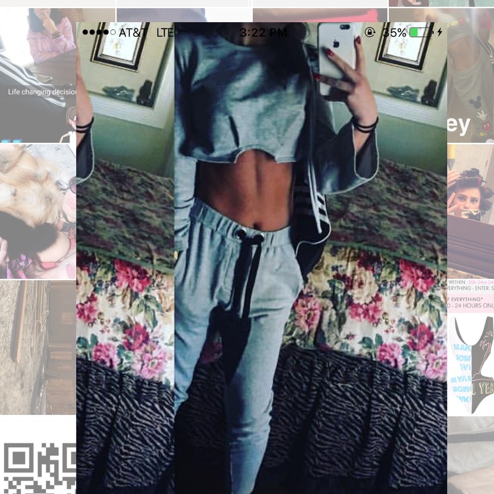 Two peice out fit/ jogging suit