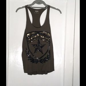Express glitter military tank