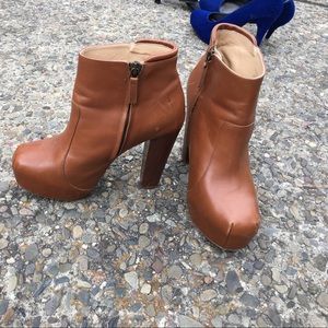 Zara brown booties