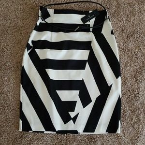 Worthington black n white pencil skirt 6