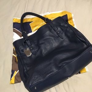 Furla Leather Navy Tote