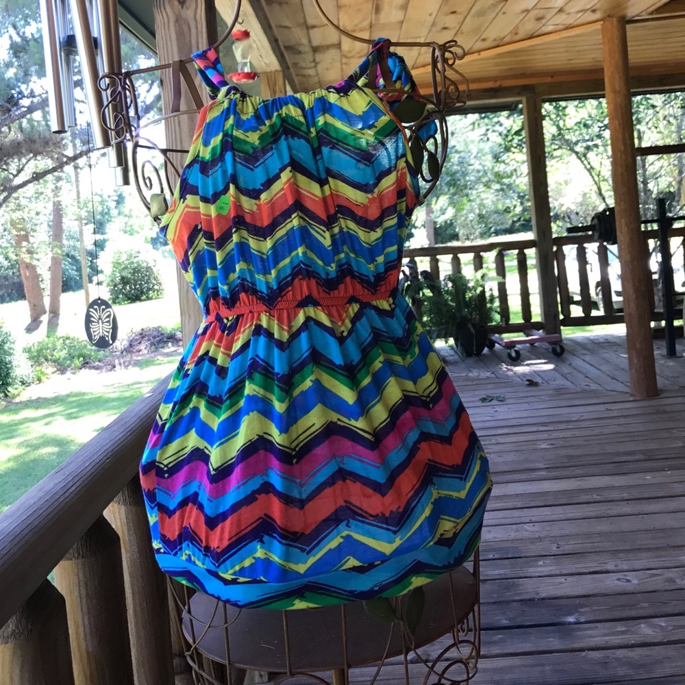 Colorful Cinched Waist Tank