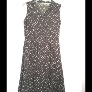 Polka dot dress - olive green