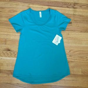 NWT XXS LuLaRoe teal Perfect Tee