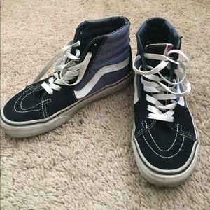 Skate high vans navy 4.5 men 6 womens