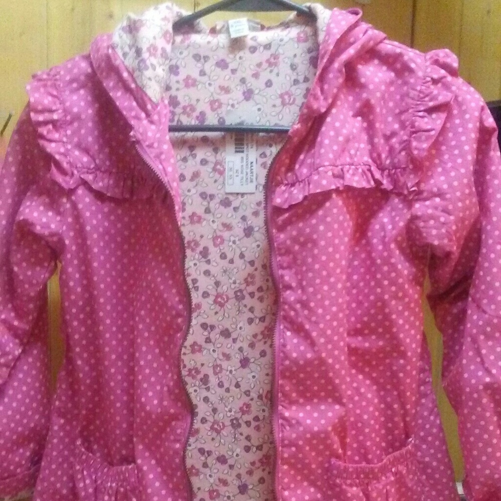 Girls new rain jacket