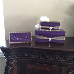 Card box with sign