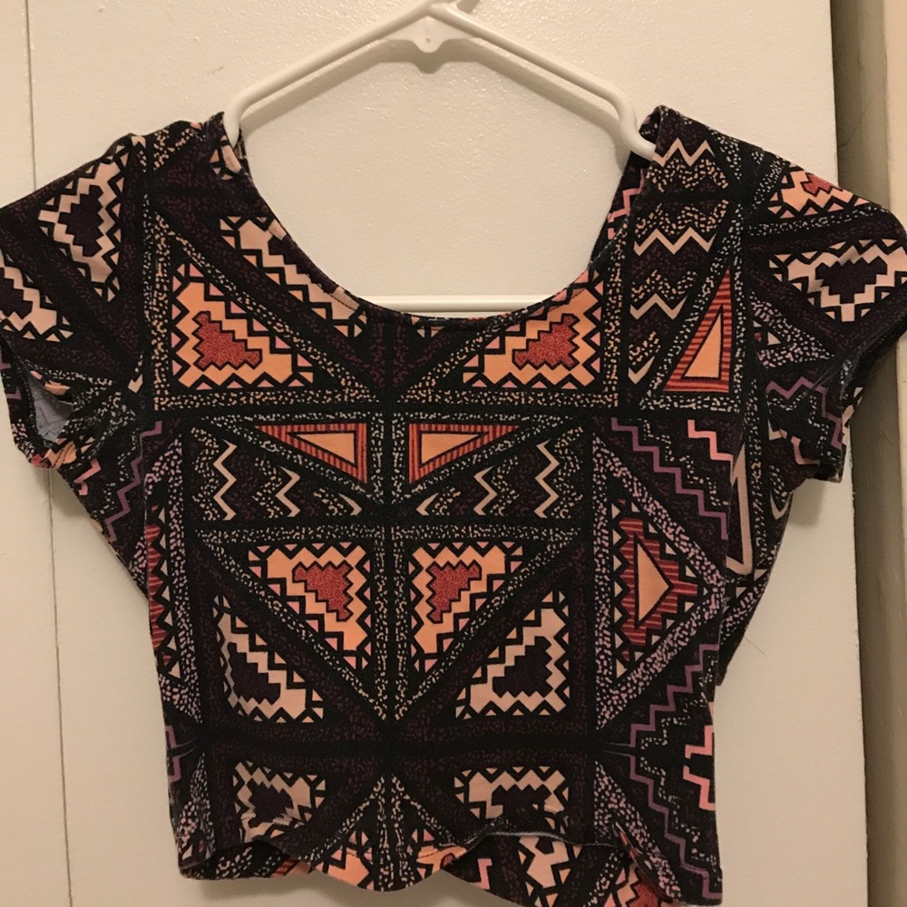 Tribal crop top