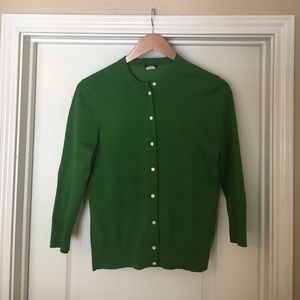 J.Crew crew neck cardigan with 3/4 sleeves