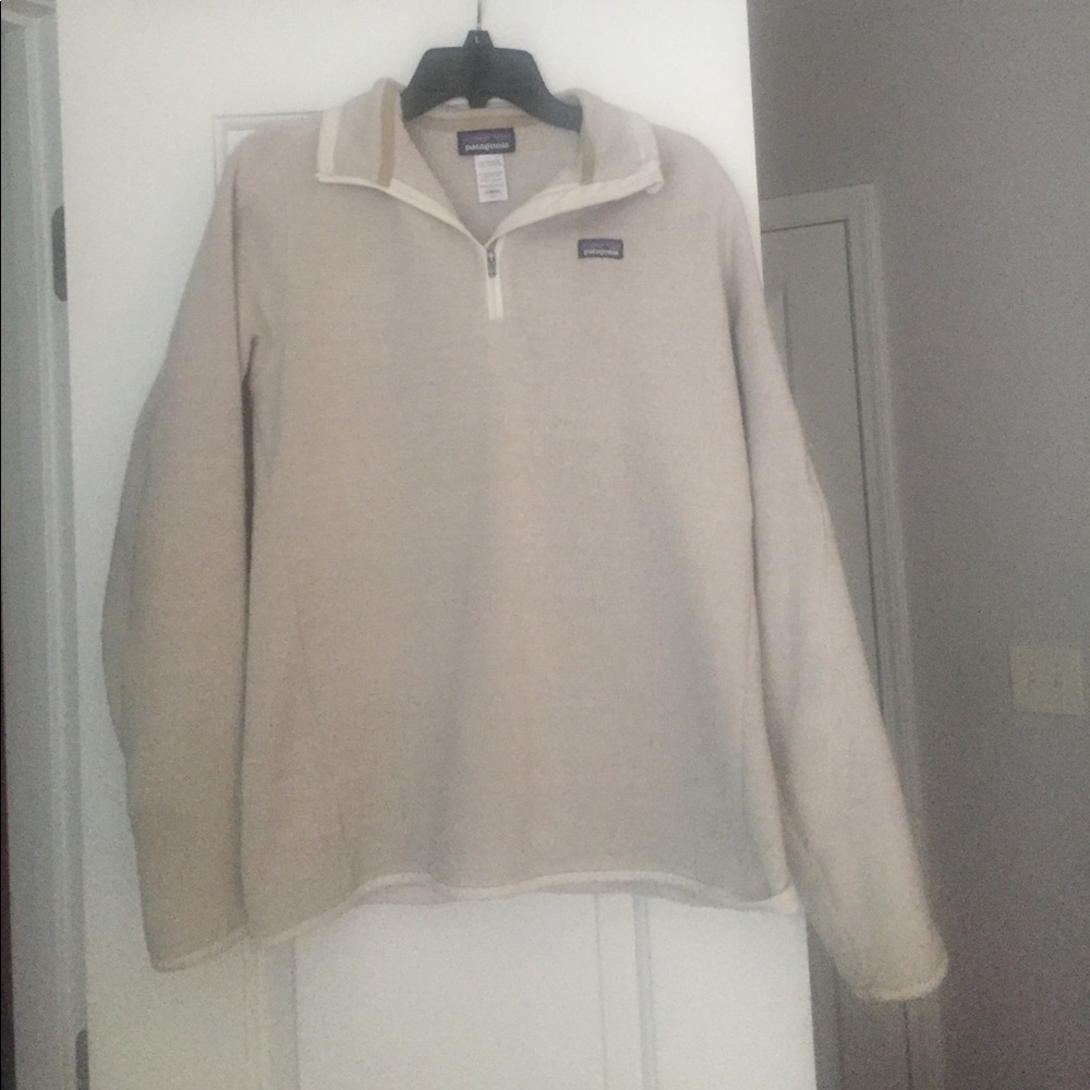 cream Patagonia women's pullover