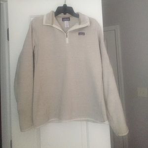 cream Patagonia women's pullover