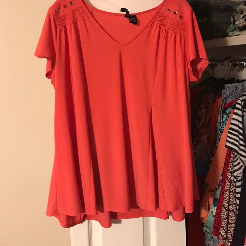 Beautiful coral blouse worn once