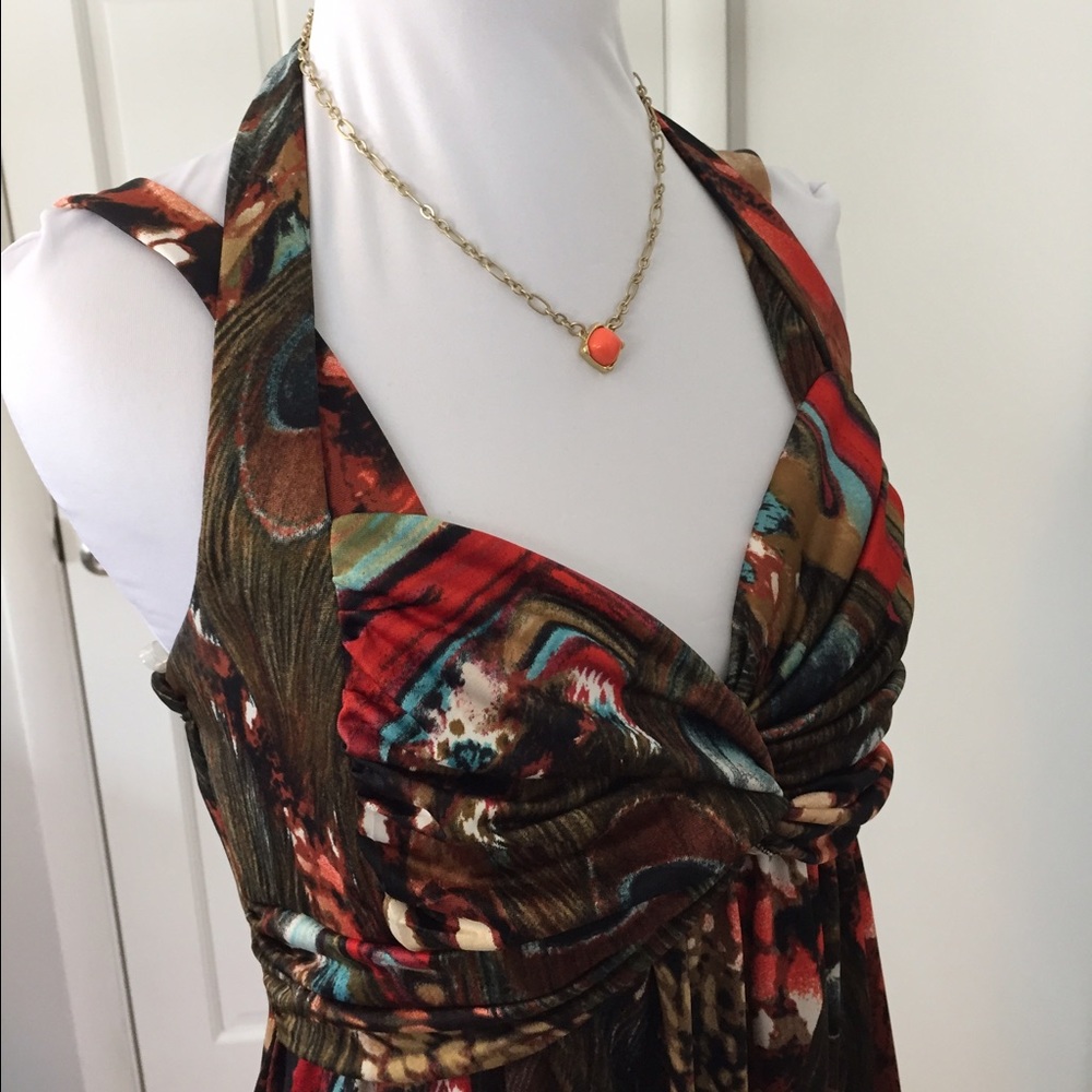 ❗️LAST CHANCE❗️MAURICES Peacock Maxi Dress