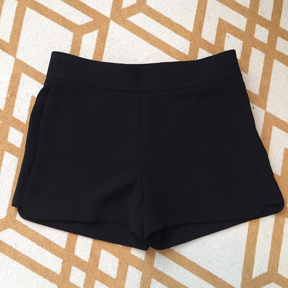 NWT J. Crew Black Side Zip Shorts