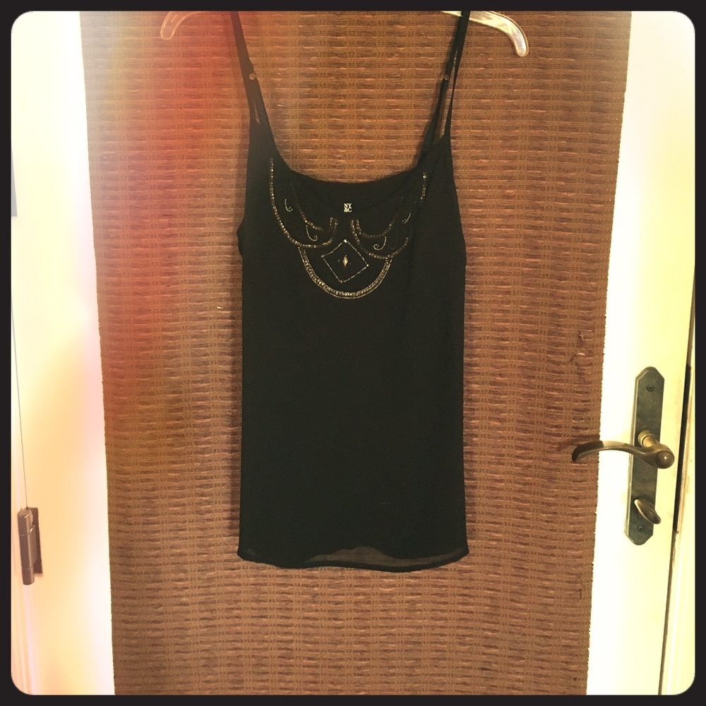 Black Spaghetti Strap Shirt!