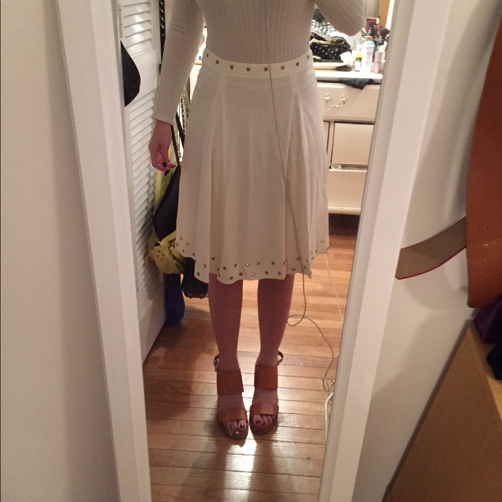 Ivory and gold SUNO skirt size 2