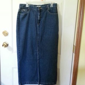 St. John's Bay Long Denim Skirt 12T