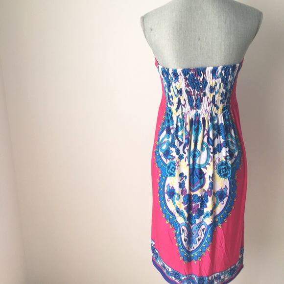 PINK strapless dress.last call - Picture 4 of 5