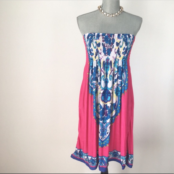 PINK strapless dress.last call - Picture 5 of 5