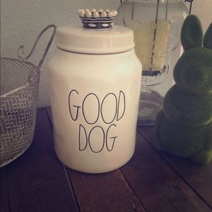 Rae Dunn "Good Dog" treat container
