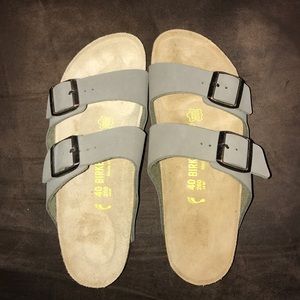 Gray Suede Birkenstocks