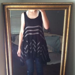 Free People Voile and Lace Trapeze Slip