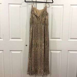 Madewell midi/maxi summer dress tan/neutral size 0