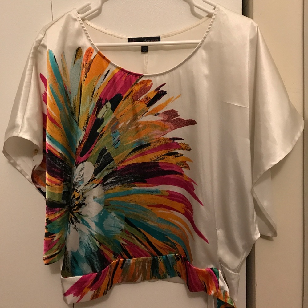 Multicolored flower blouse