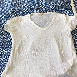 FINAL PRICE Gap v-neck linen shirt sleeve tshirt