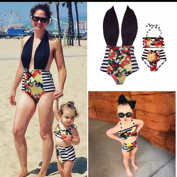 Mommy & daughter one piece set🎀🌸🎉 - Picture 1 of 3
