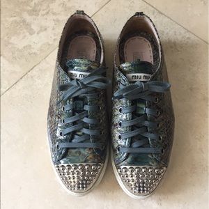 Miu Miu Python Sneakers