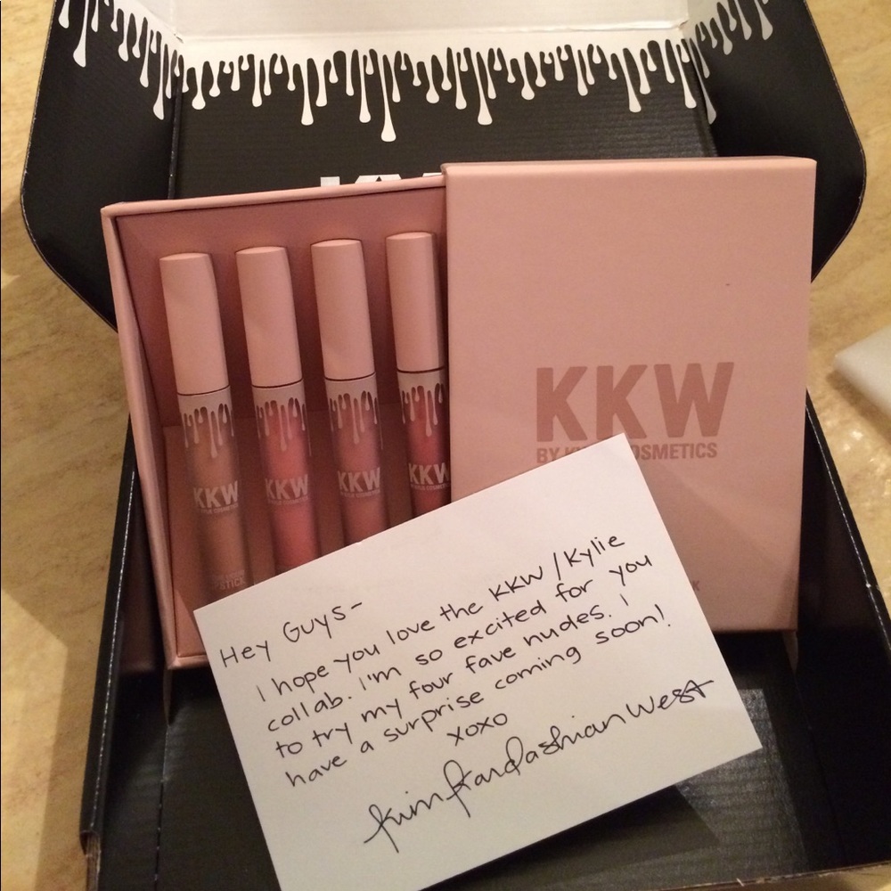KKW Liquid lip set WHOLE : Kylie n Kim Kardashian