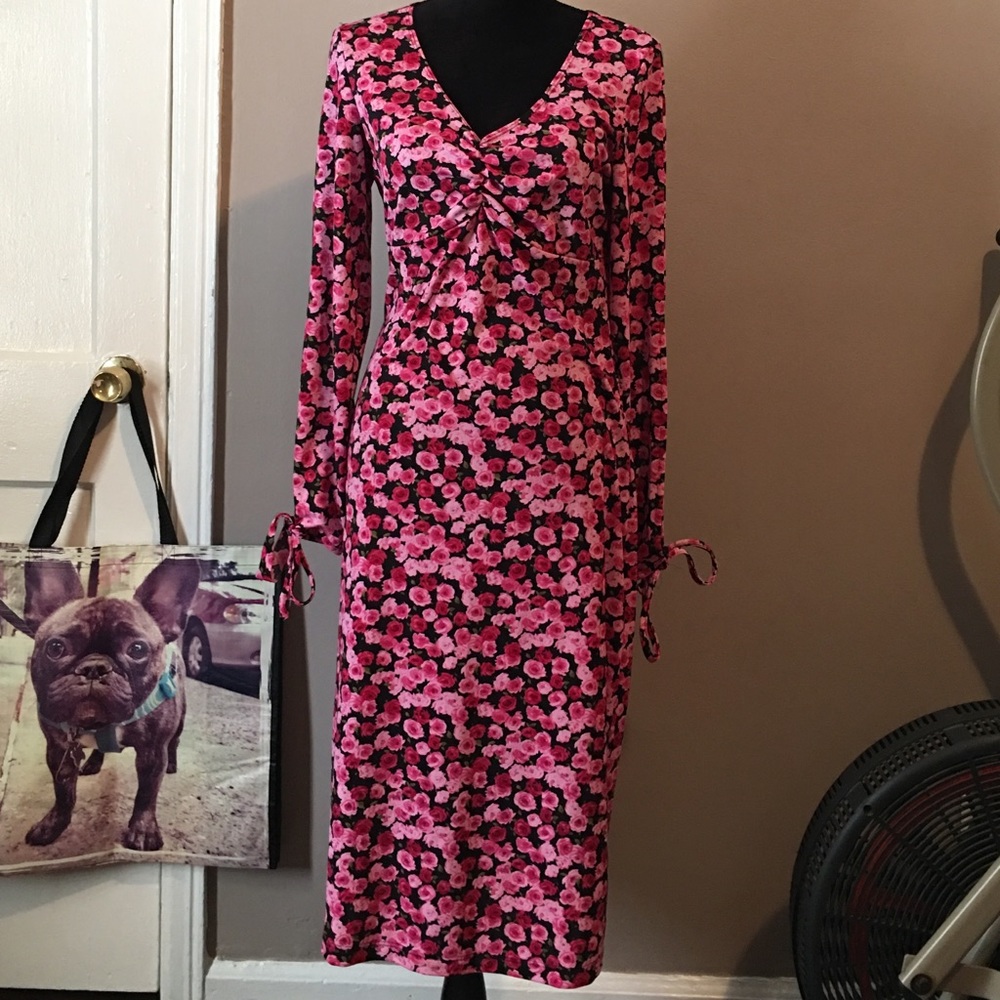 Trixxi Rose Printed Dress