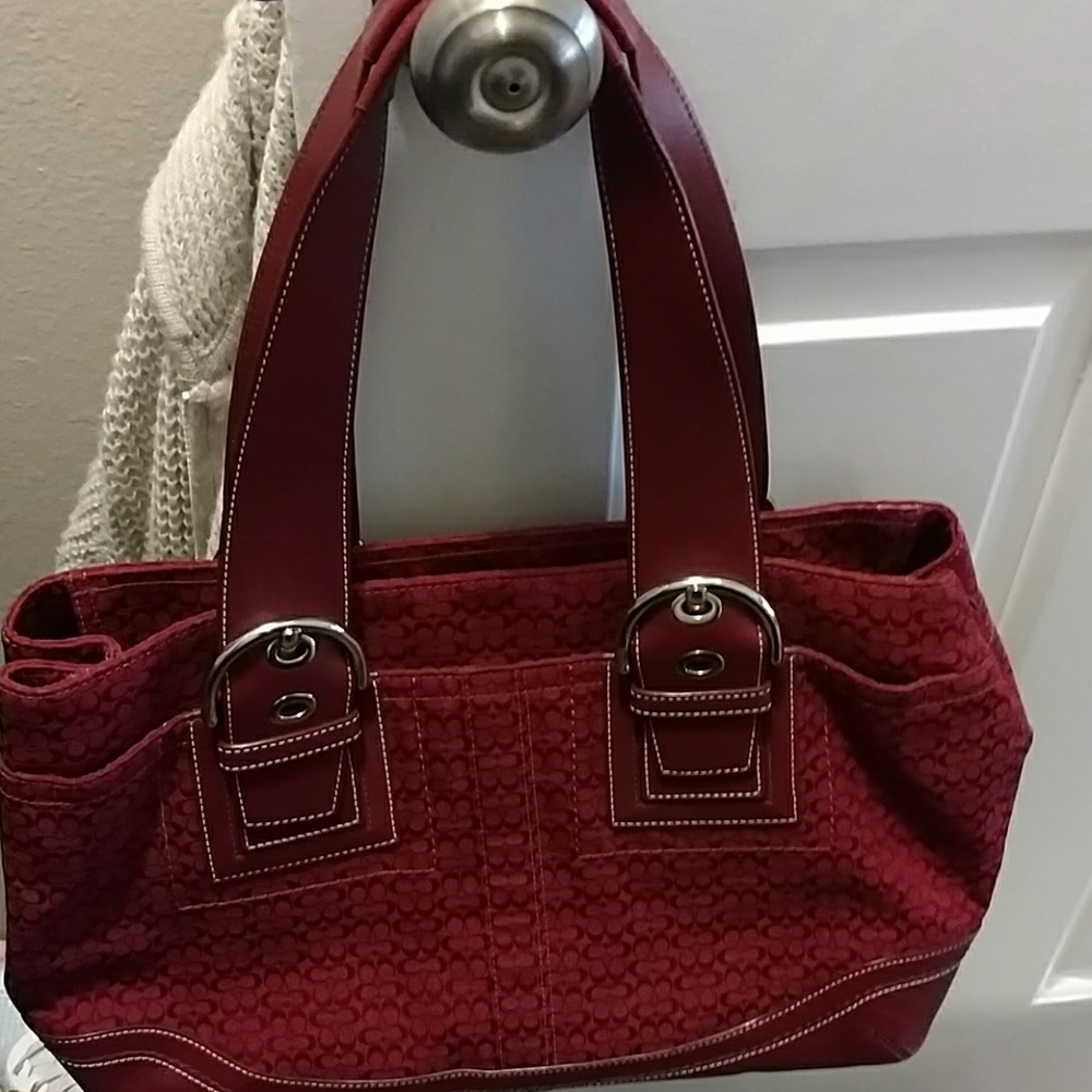 Red Coach Purse