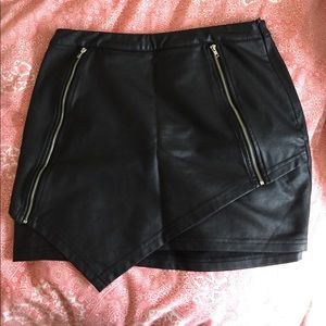 Tobi faux leather mini skirt