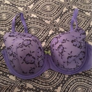 Victoria's Secret lined Demi lilac bra