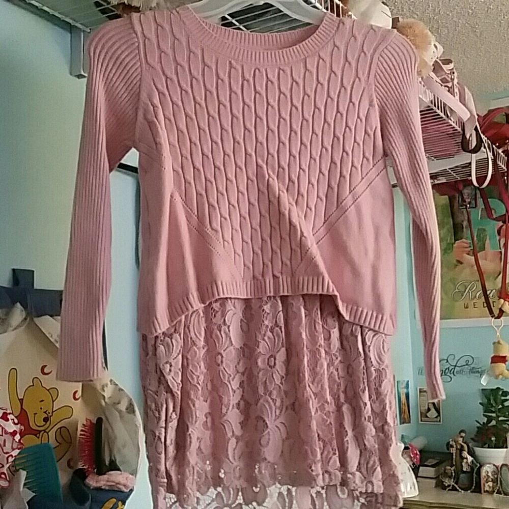 New  cute blouse with lace! 2 in 1