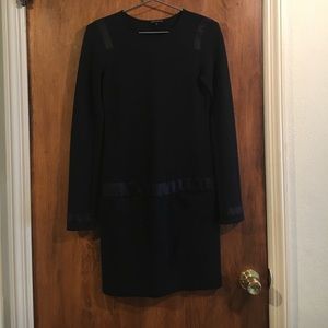 Theory - long sleeved black dress