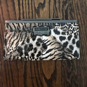 Kenneth Cole reaction animal print clutch