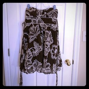 EUC Trixxi Strapless Sun Dress in Chocolate